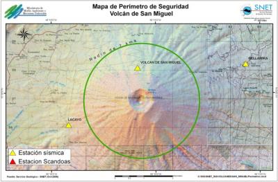 Descenso en la microsismicidad del volcán Chaparrastique o San Miguel